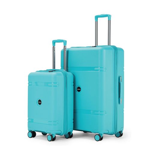 CARRIALL Drift Blue Hard Sided Set of Small and Large Trolley Bags  Suitcase
