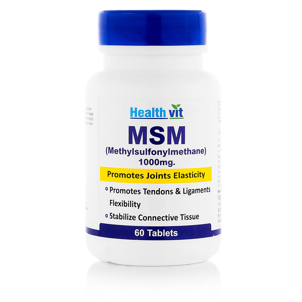 HealthVit MSM (Methylsulfonylmenthane) 1000mg 60 Tablets