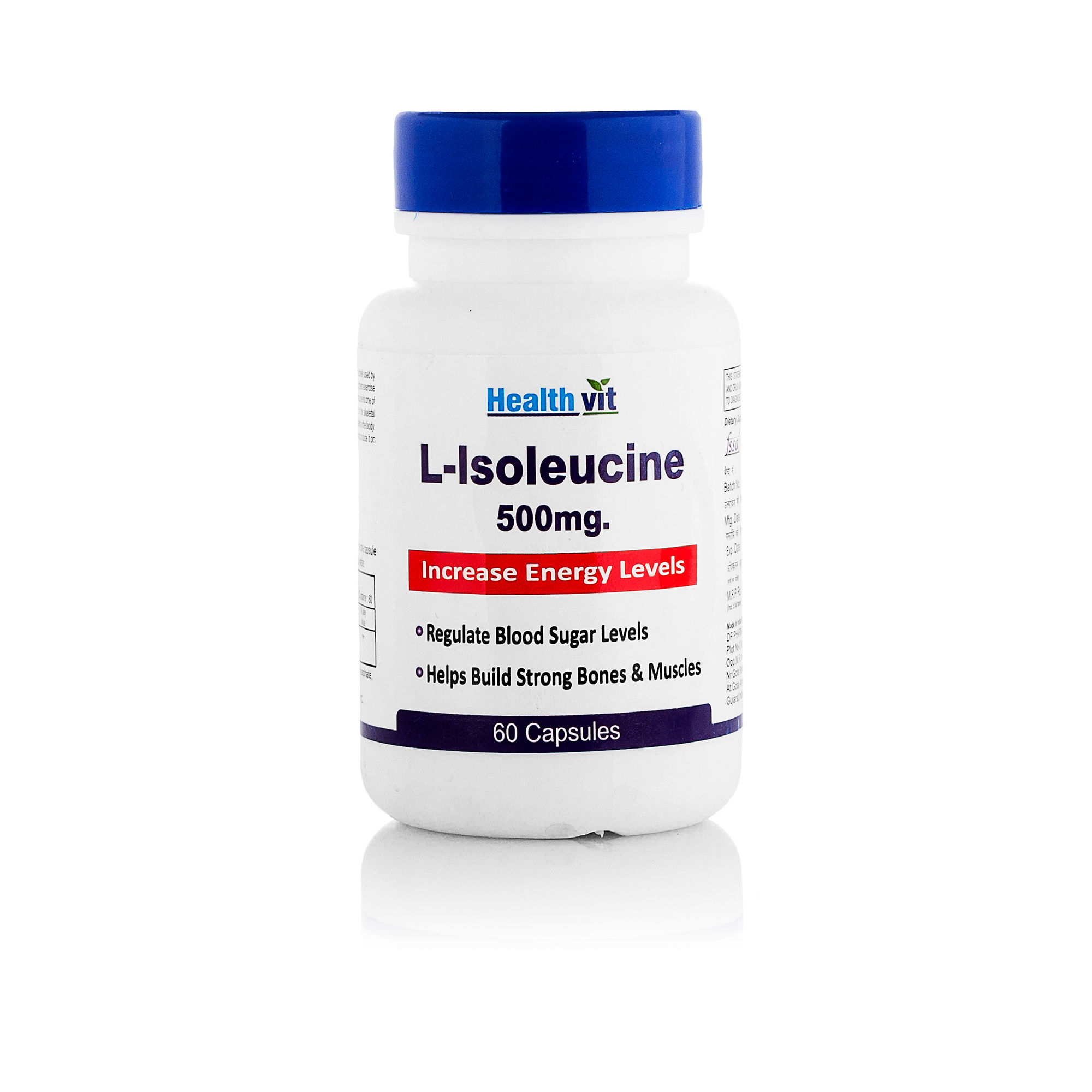HealthVit L-Isoleucine 500mg 60 Capsules
