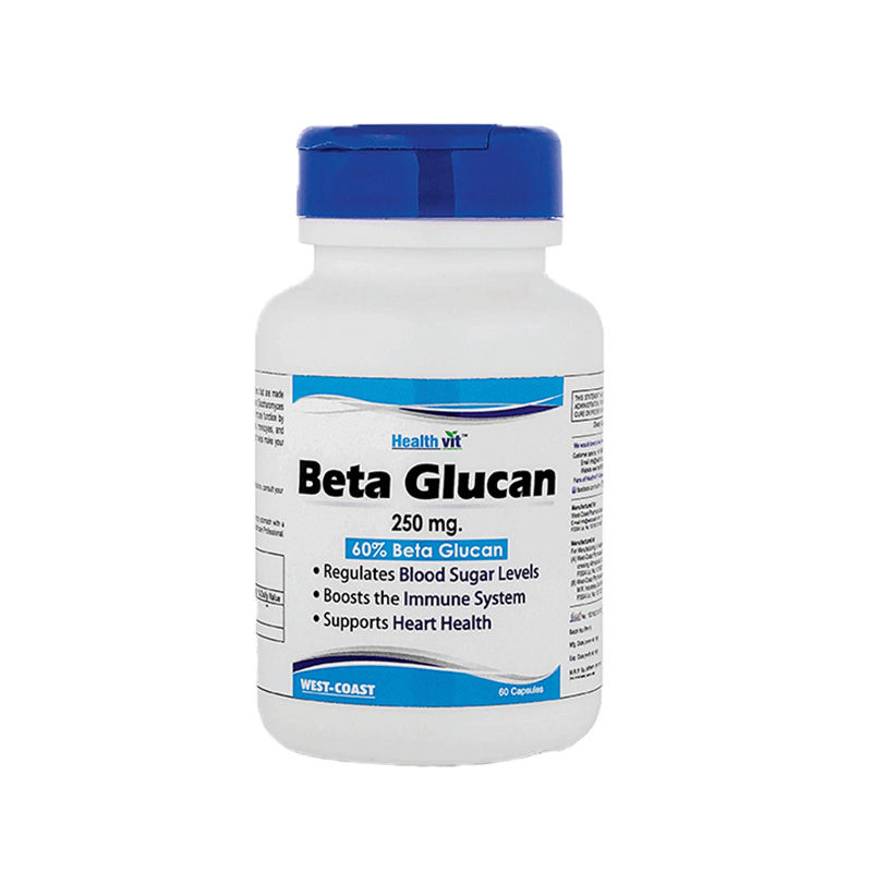 HealthVit Beta Glucan (60% Beta Glucan) 250mg Capsules