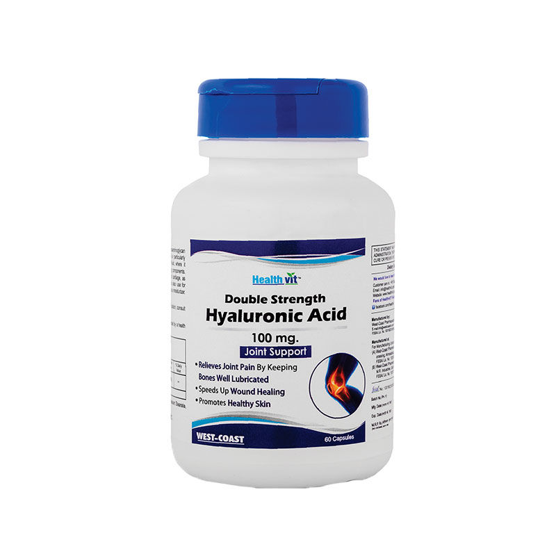 HealthVit Double Strength Hyaluronic Acid 100mg 60 Capsules