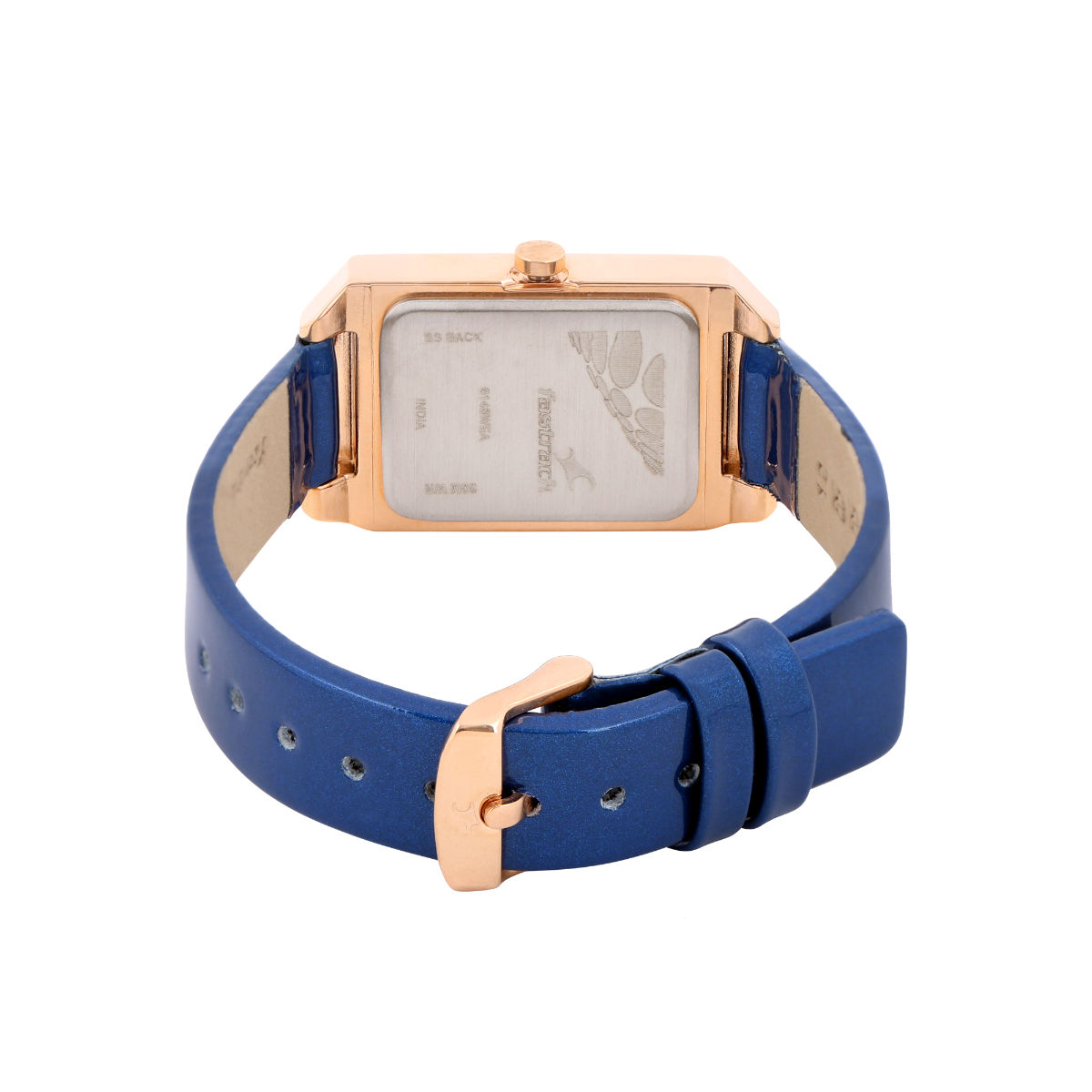 Fastrack Blue Dial Blue Leather Strap Watch Buy Fastrack Blue Dial