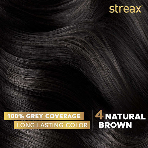 Streax Cream Hair Colour With 100% Grey Coverage No Ammonia Natural  Brown