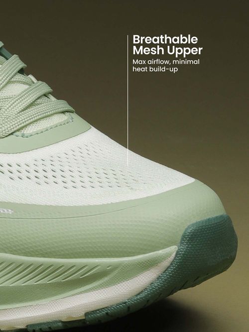 CULT Womens Active Boost Running Shoes Green (UK 4)