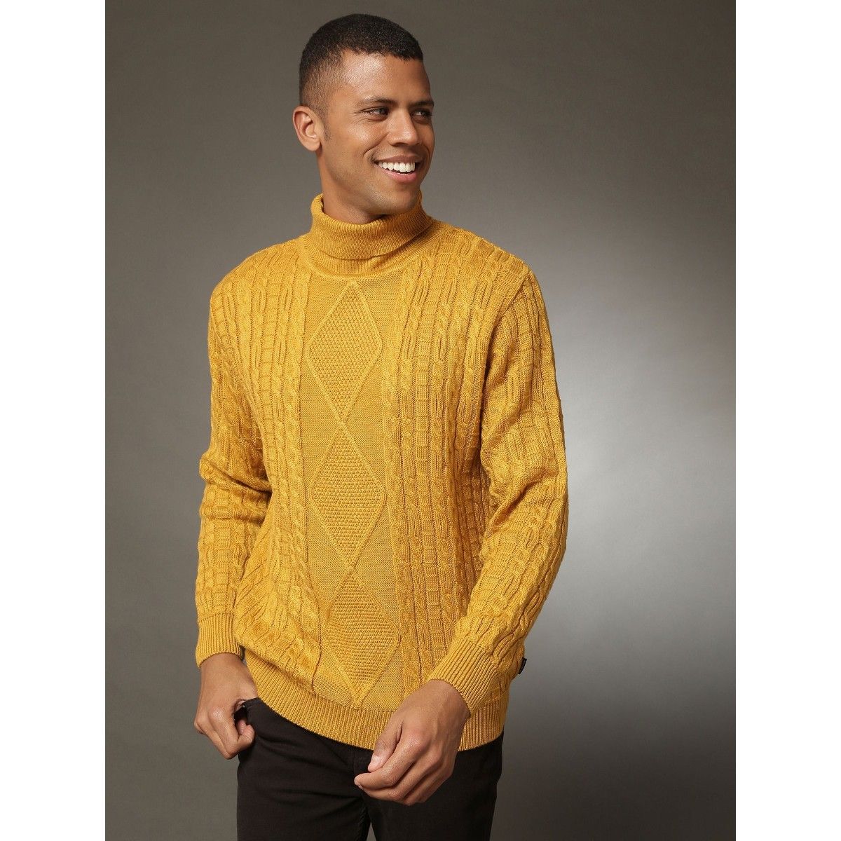 Yellow cheap winter sweater