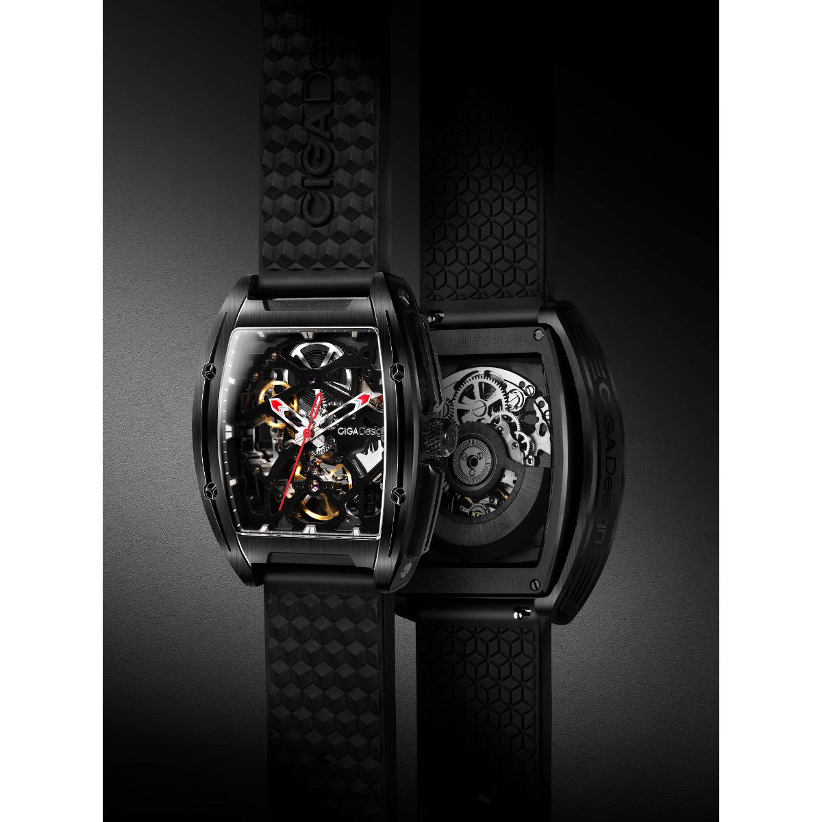 Amazon.com: CIGA Design Mechanical Automatic Watch X Series SUV Inspired  Anti-Shock Design Sapphire Crystal Analog Skeleton Watches with Silicone  and Nylon Strap for Men and Women (Black&Orange) : Clothing, Shoes & Jewelry