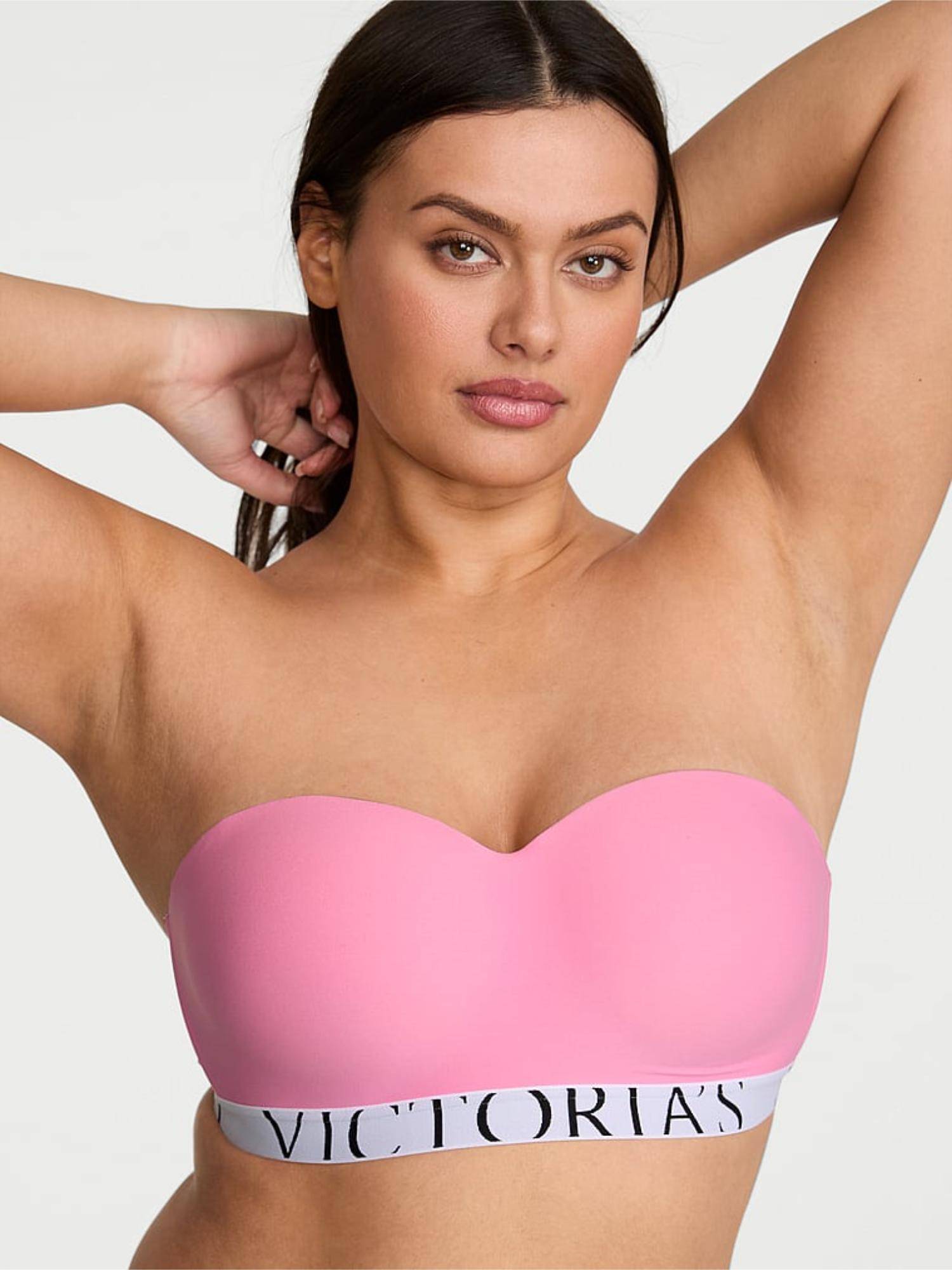 Buy Victoria's Secret Pink Solid Wireless Lightly Padded Bra Online
