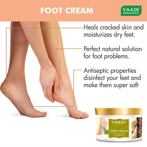 Vaadi Herbals Foot Cream With Clove Oil Sandalwood