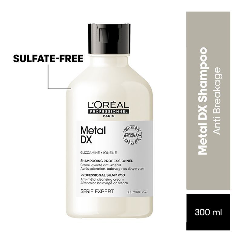 L'Oreal Professionnel Metal Dx Anti-Metal Cleansing Cream Shampoo For Hair Breakage