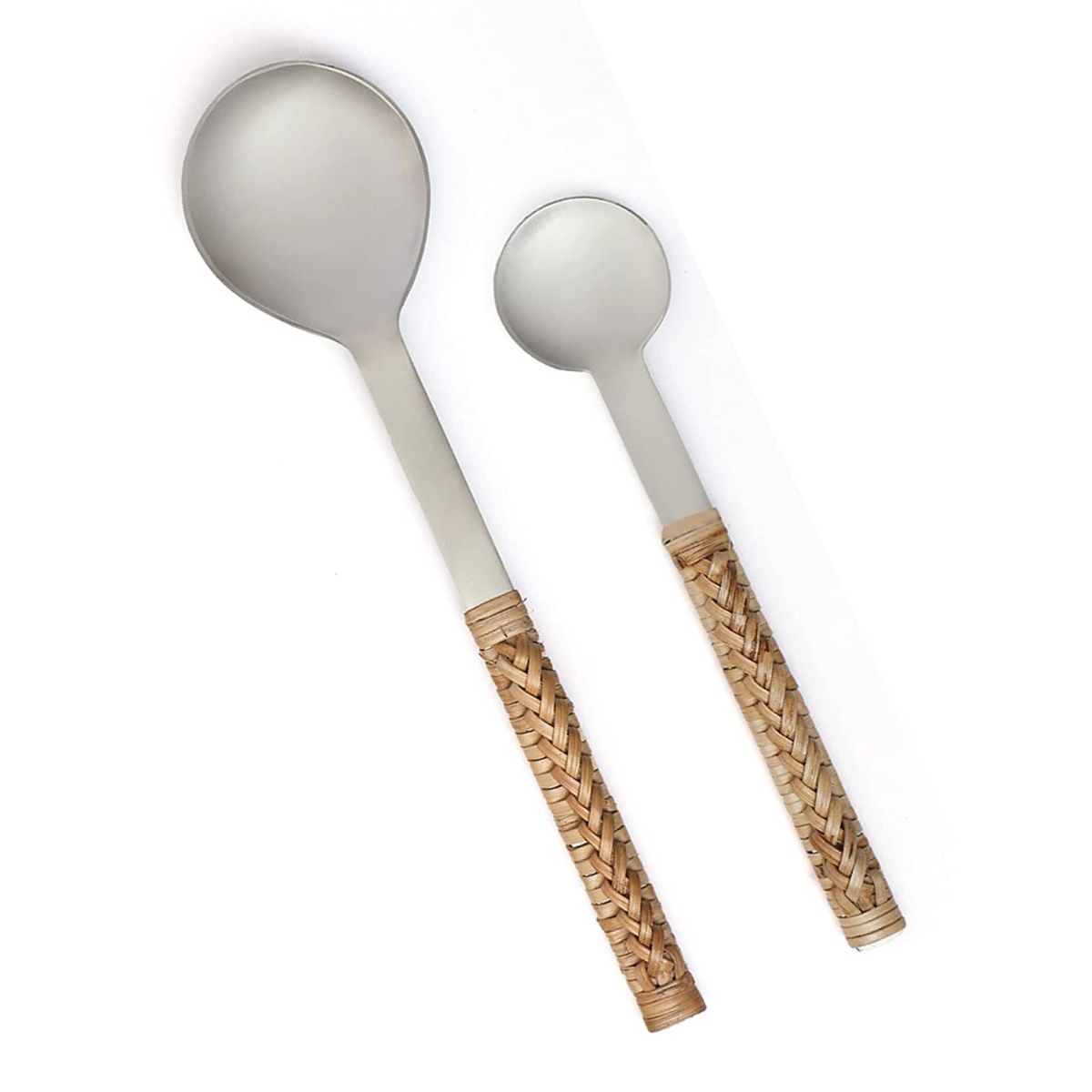 Feather Your Nest Home Decor Wood & Steel CalamusRattan Dinning Set6