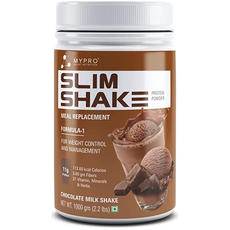 MYPRO SPORT NUTRITION Slim Shake Protein Powder-Meal Replacement Shake - Chocolate Flavor