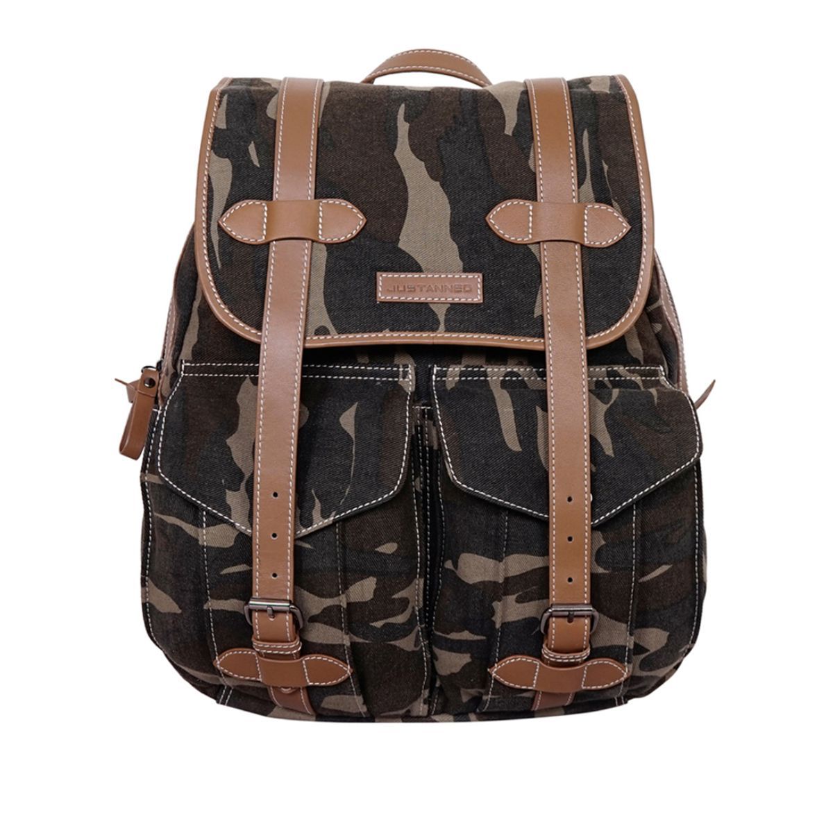 Justanned Men'S Military Print Backpack
