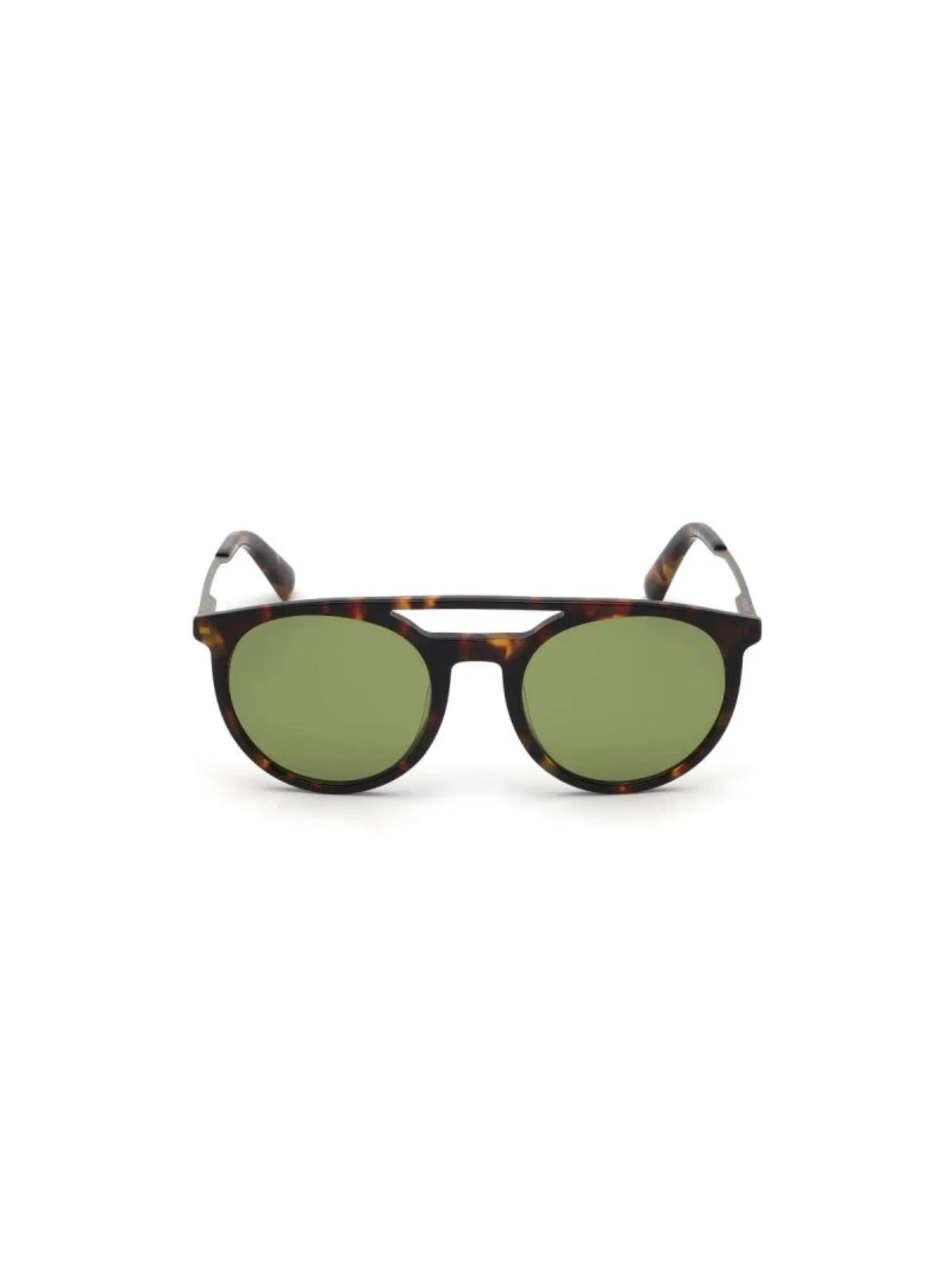 Diesel Men UV Protected Green Lens Round Sunglasses (52)