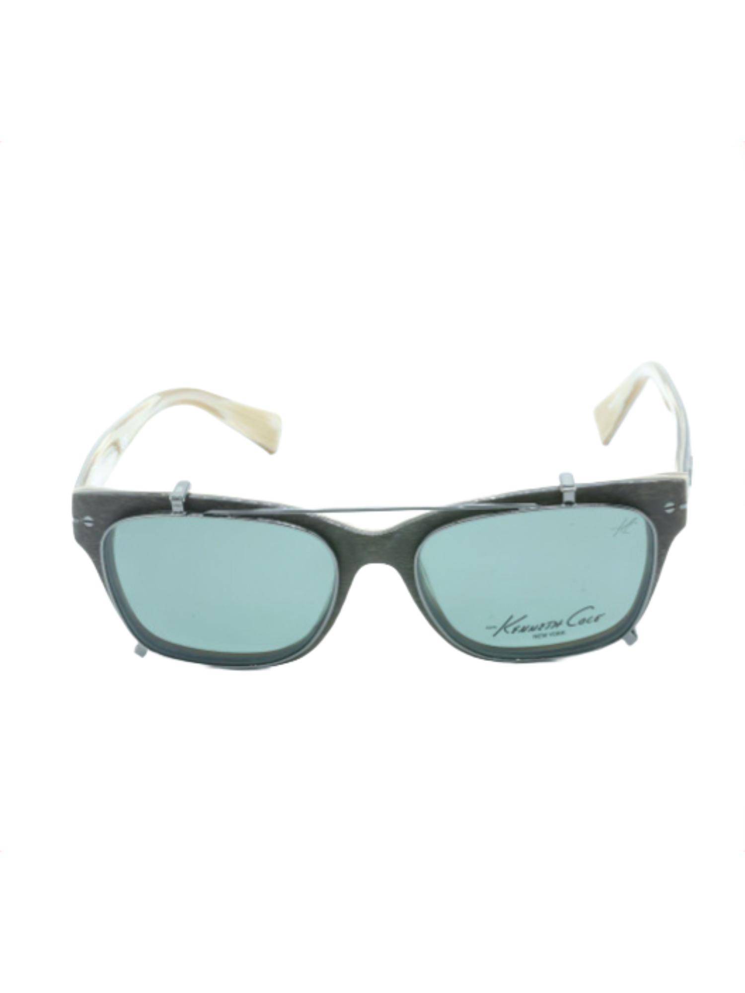 Kenneth Cole Unisex UV Protected Blue Lens Oval Sunglasses (51)