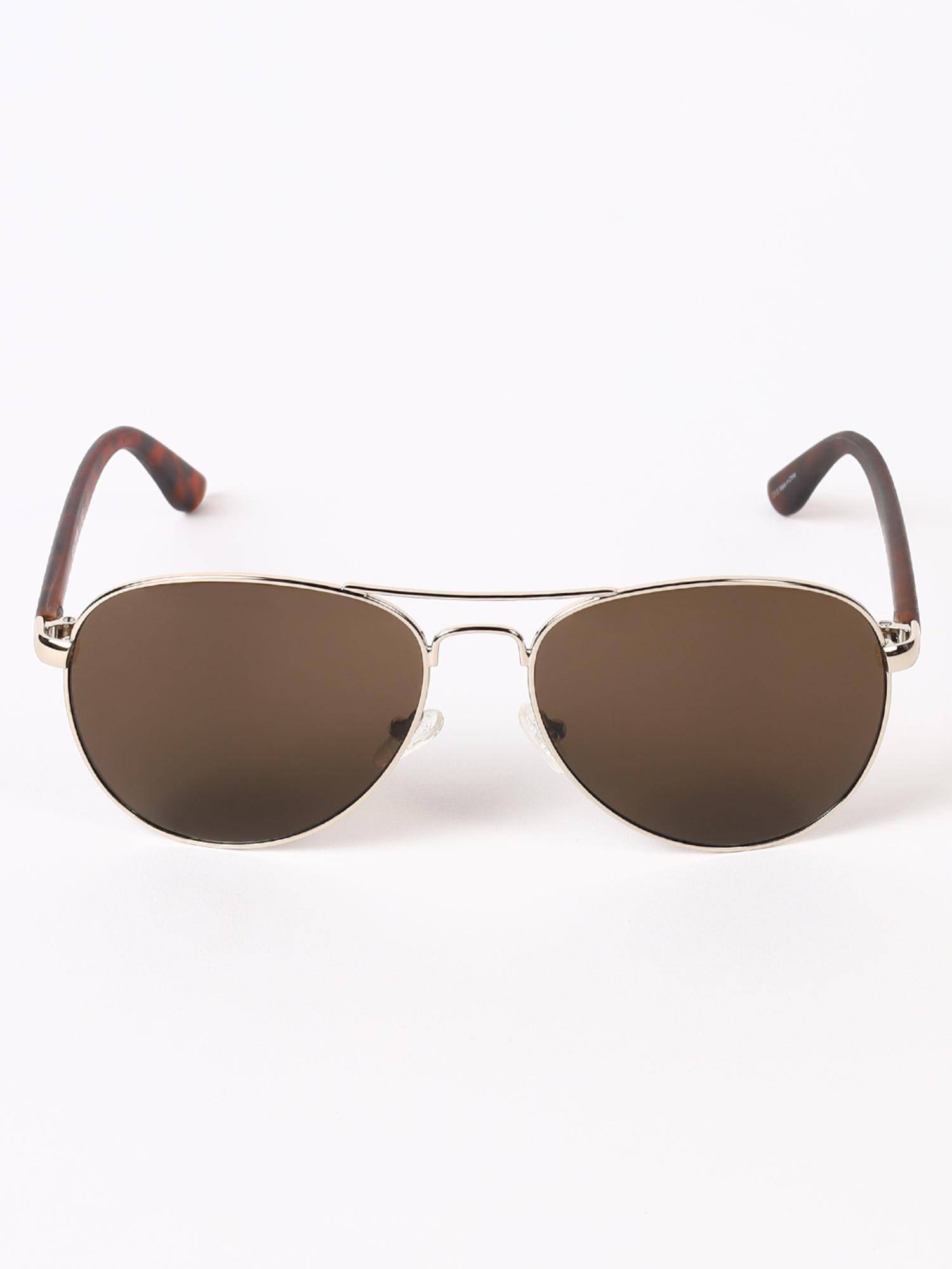Kenneth Cole Women UV Protected Brown Lens Aviator Sunglasses (58)