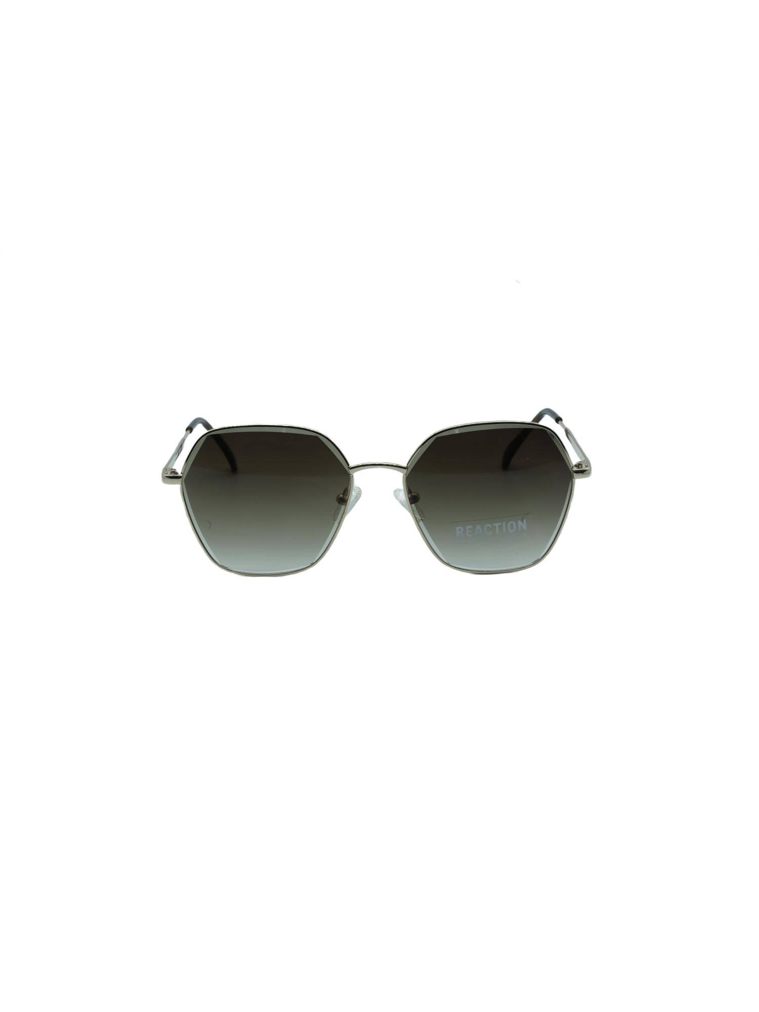 Kenneth Cole Unisex UV Protected Green Lens Hexagonal Sunglasses (59)
