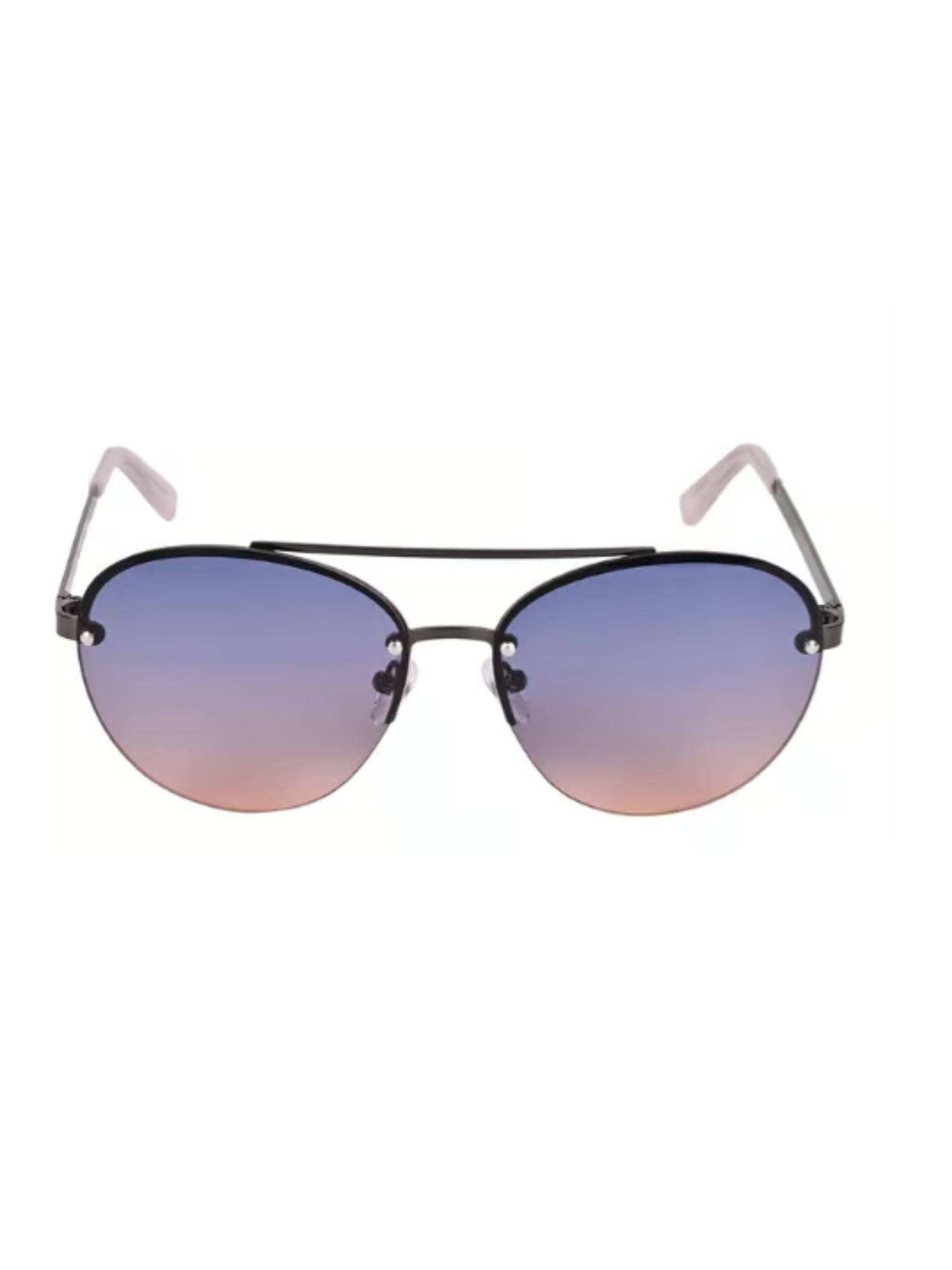 Kenneth Cole Women UV Protected Blue Lens Aviator Sunglasses (57)