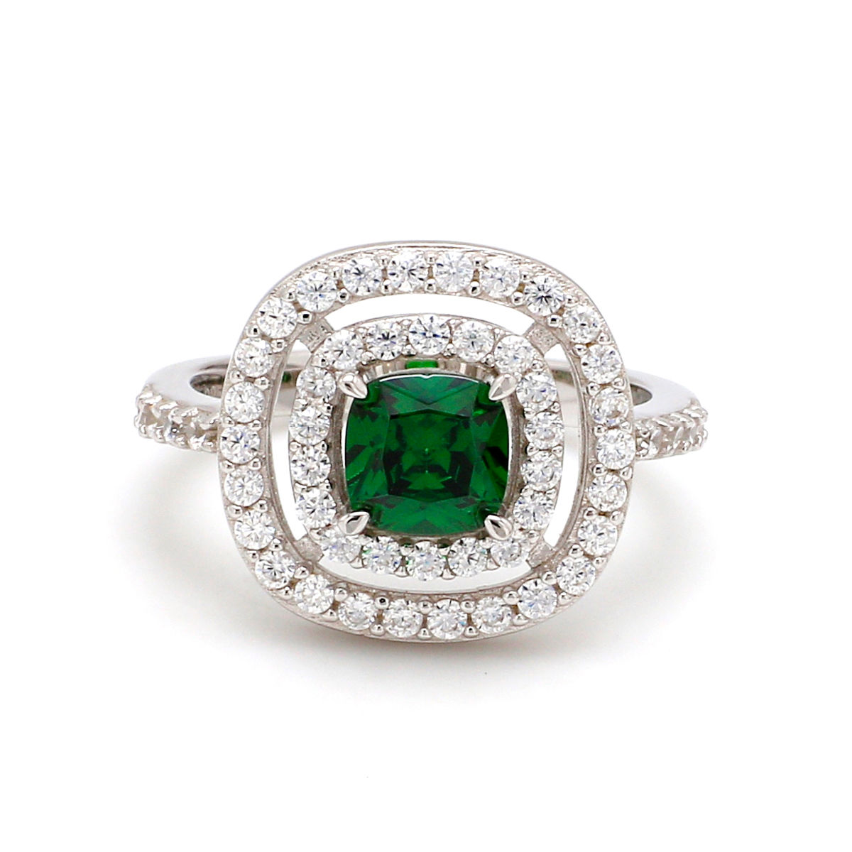 Pastel Green Faux Diamond Cocktail Ring – Putstyle