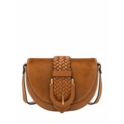 Fossil Shoulder Bags Leather Brown Buy Fossil Harwell Solid-Plain Brown  Leather Crossbody Bag (S) Online