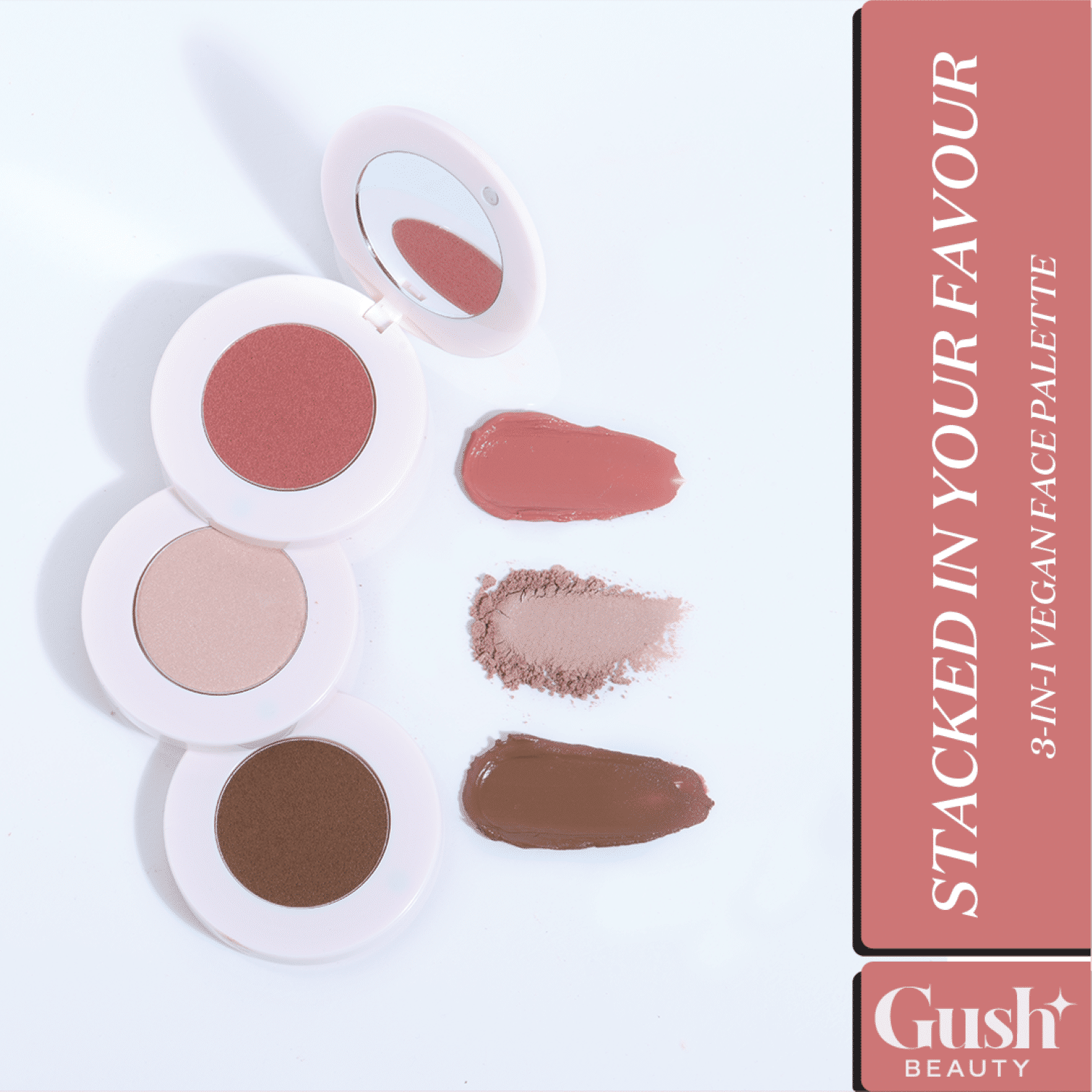 Gush Beauty Stacked In Your Favour Multi-purpose Face Palette - Weekdays To Weekend