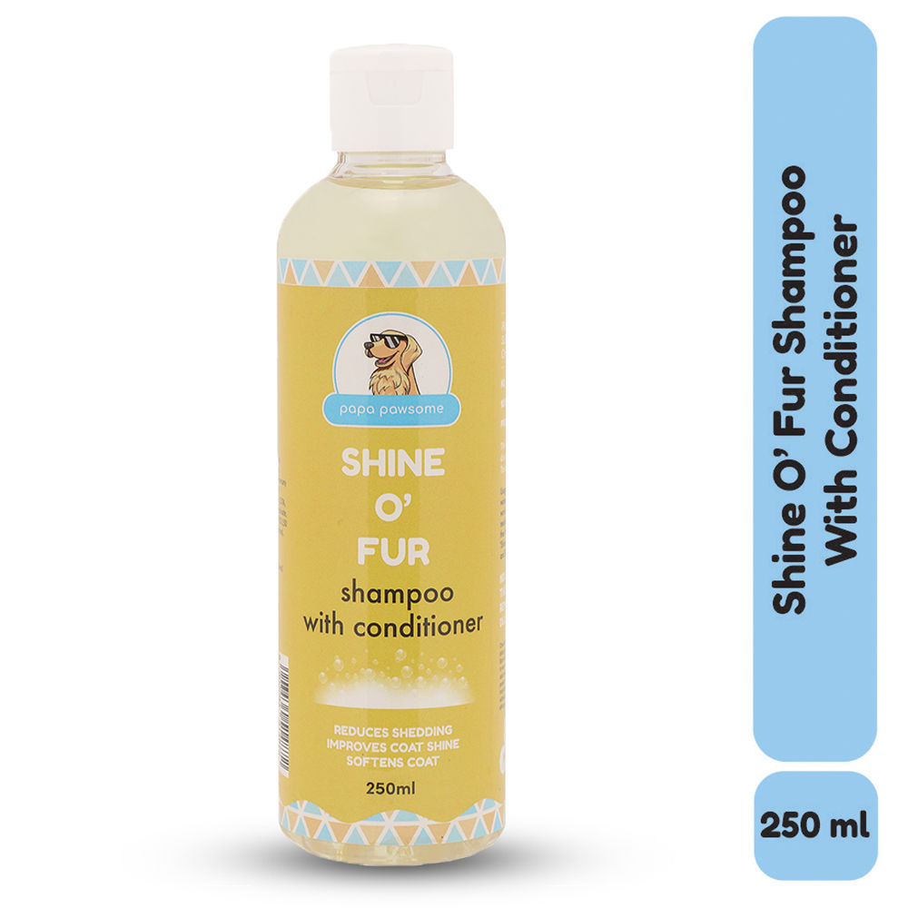 Papa Pawsome Shine O' Fur Shampoo With Conditioner For Dogs