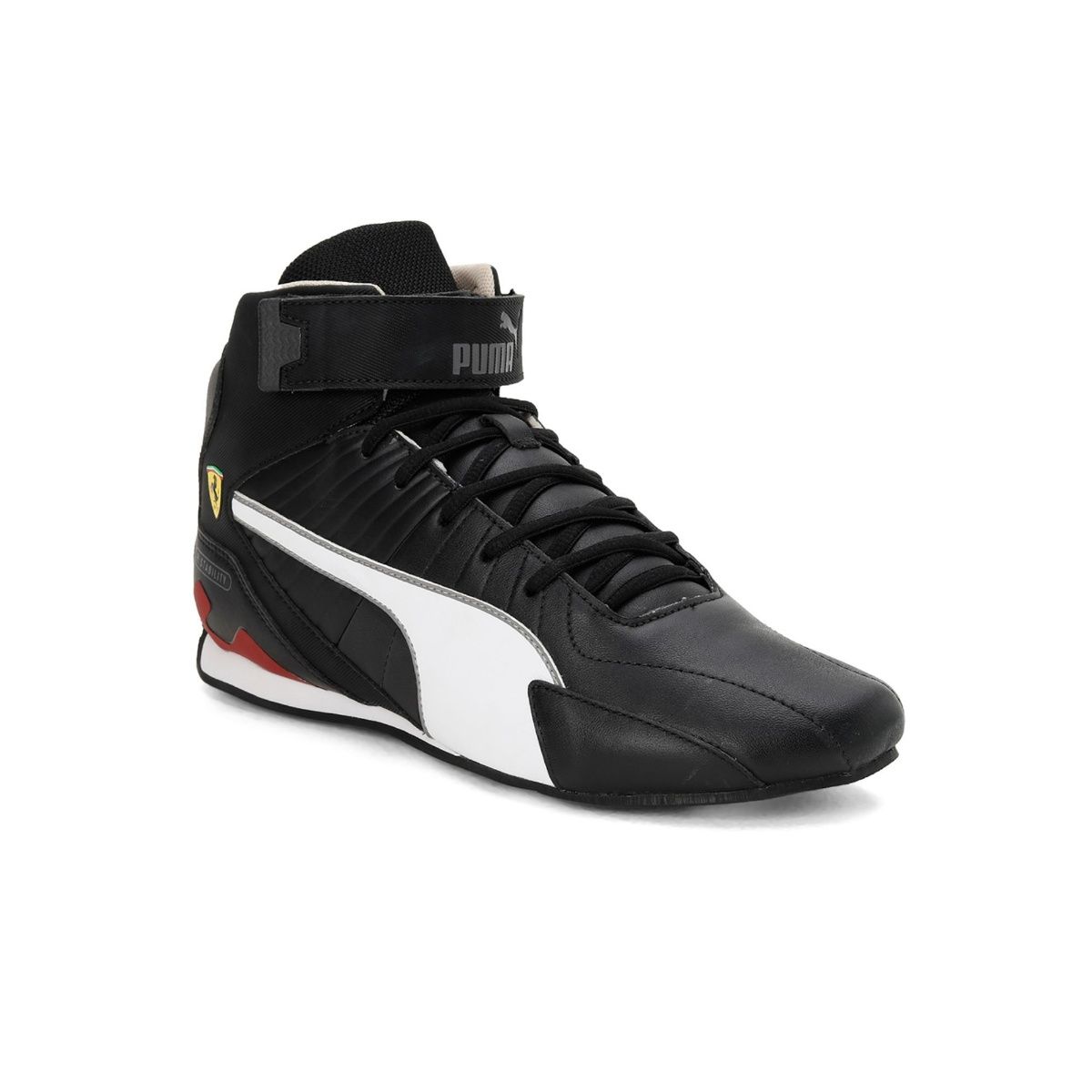 Puma Ferrari Motorsports Kart Cat RL Mid Unisex Black Sneakers: Buy ...