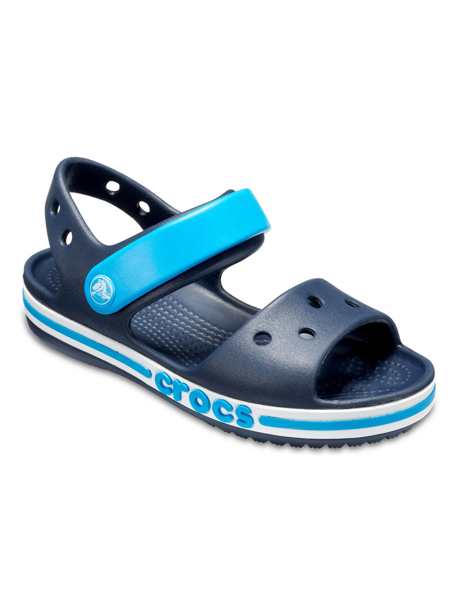 Синие сандали. Сандалии детские Crocs Crocband Sandal Kids. 205400-410 Crocs. Крокс сандалии детские темно-синие. Сандали детские крокс синие.