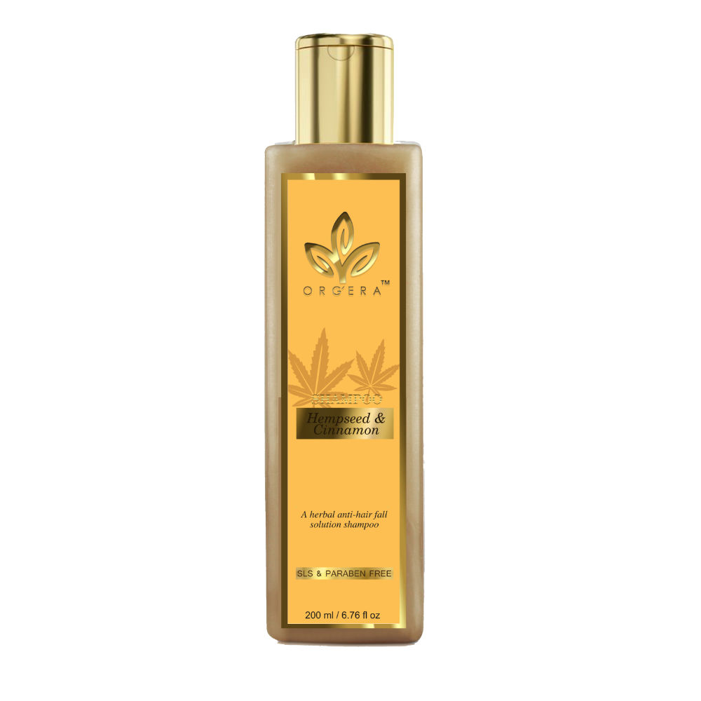 Orgera Herbal Sulfate Free Shampoo Hemp Seed And Cinnamon (Anti Hair Fall Shampoo)