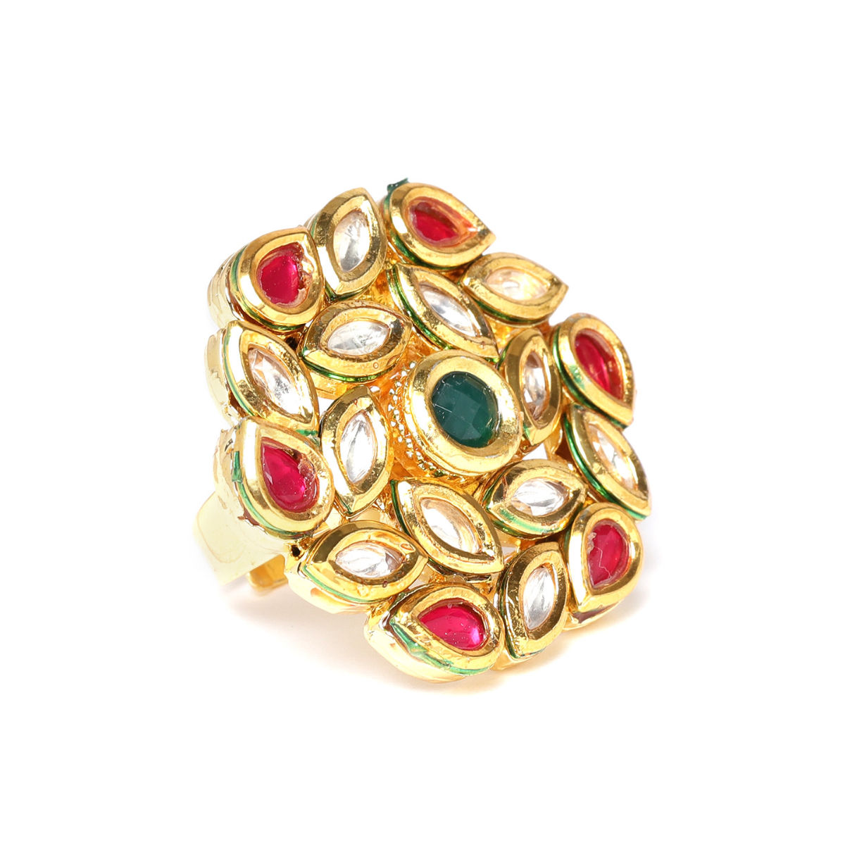 buy-zaveri-pearls-gold-tone-kundan-flower-wedding-collection-finger
