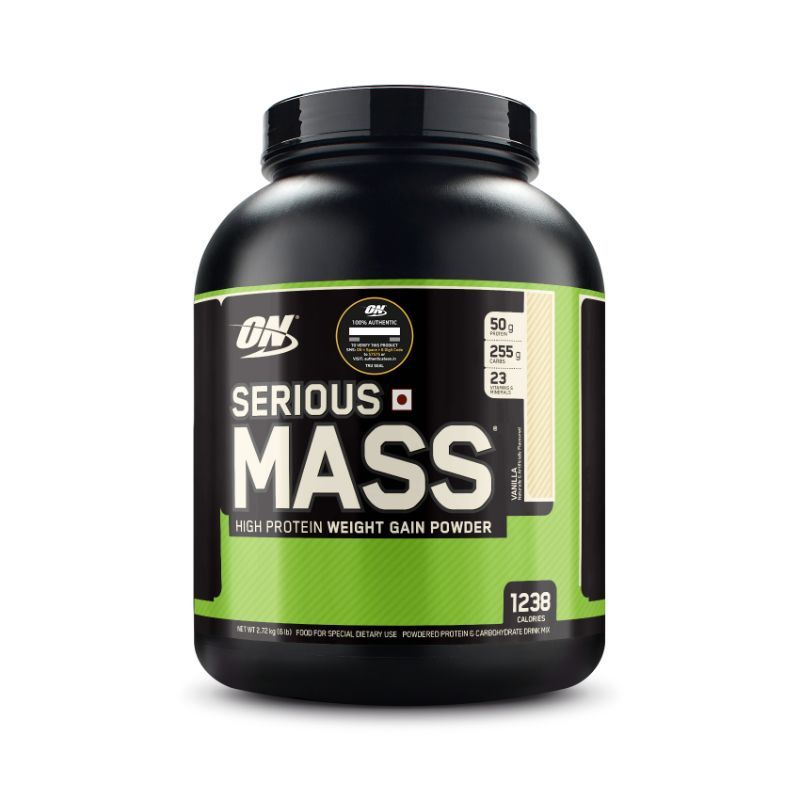 Optimum Nutrition (ON) Serious Mass Weight Gainer Powder - 6 lbs (Vanilla)