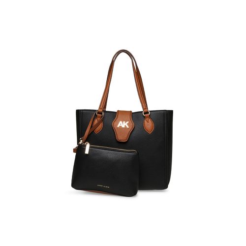 Buy Anne Klein Black Ak Logo Shoulder Bag with Pouch Online