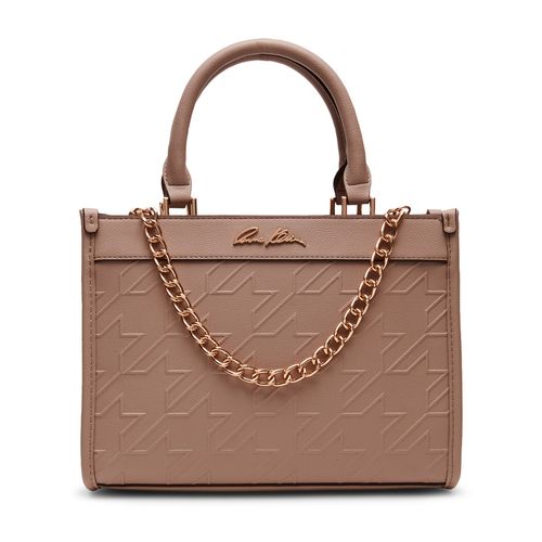 Buy Anne Klein Brown Textured Satchel Bag with Detachable Strap Online