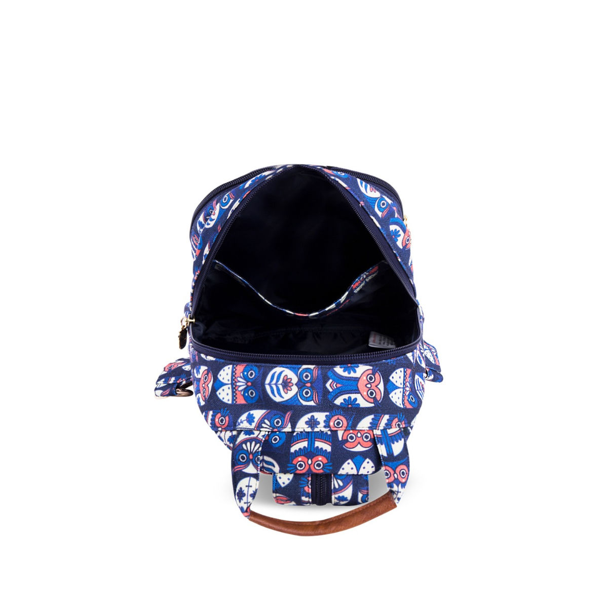 Chumbak Flower Owl Printed Canvas Mini Backpack Buy Chumbak Flower Owl