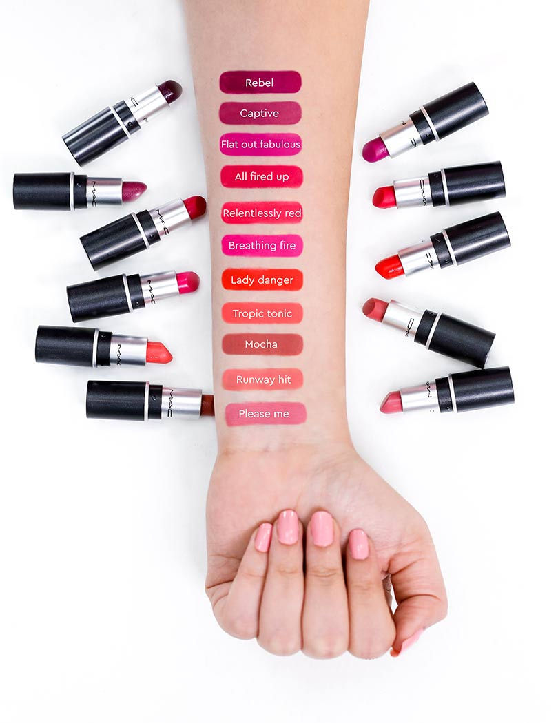 mac lipstick shades in india