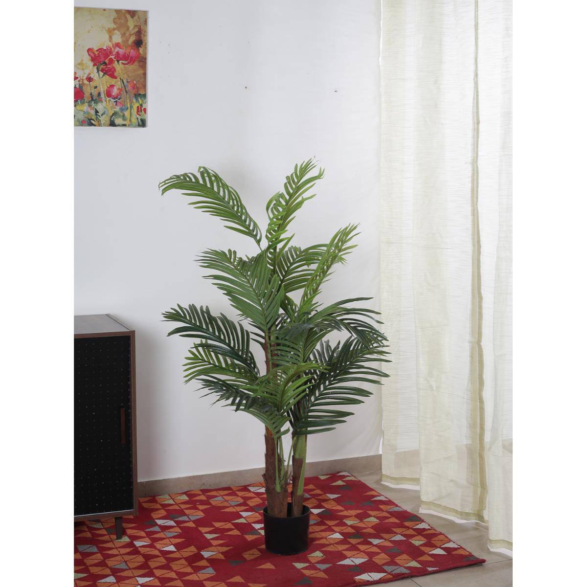 Home Bloom Artificial Areca Palm Plant for Home Decor with Pot