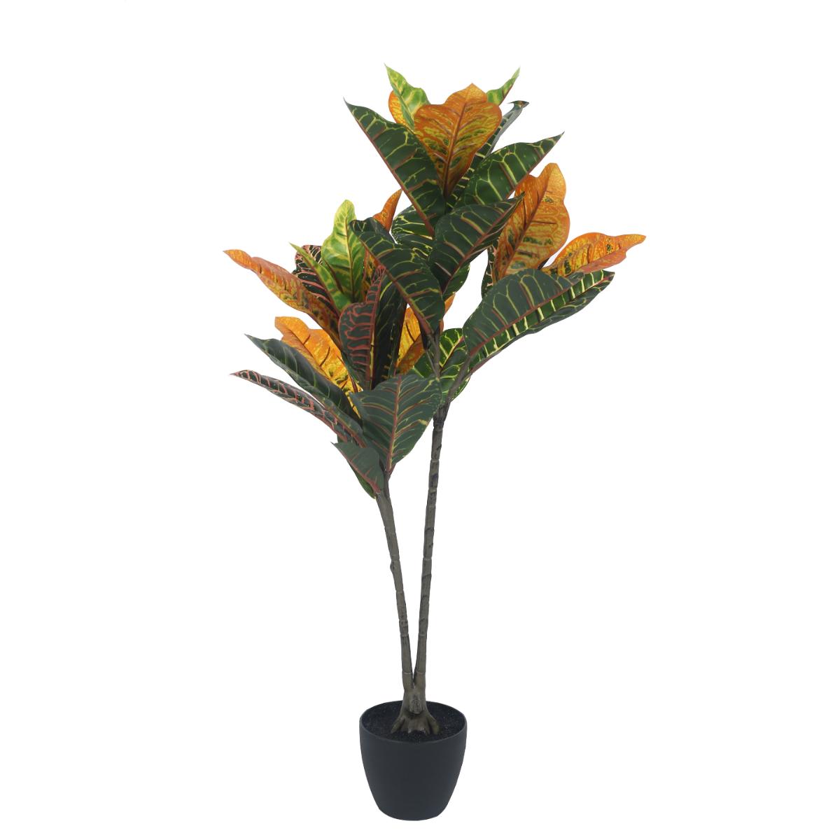 Buy Home Bloom Artificial Croton Plant for Indoor & Outdoor with Pot Online