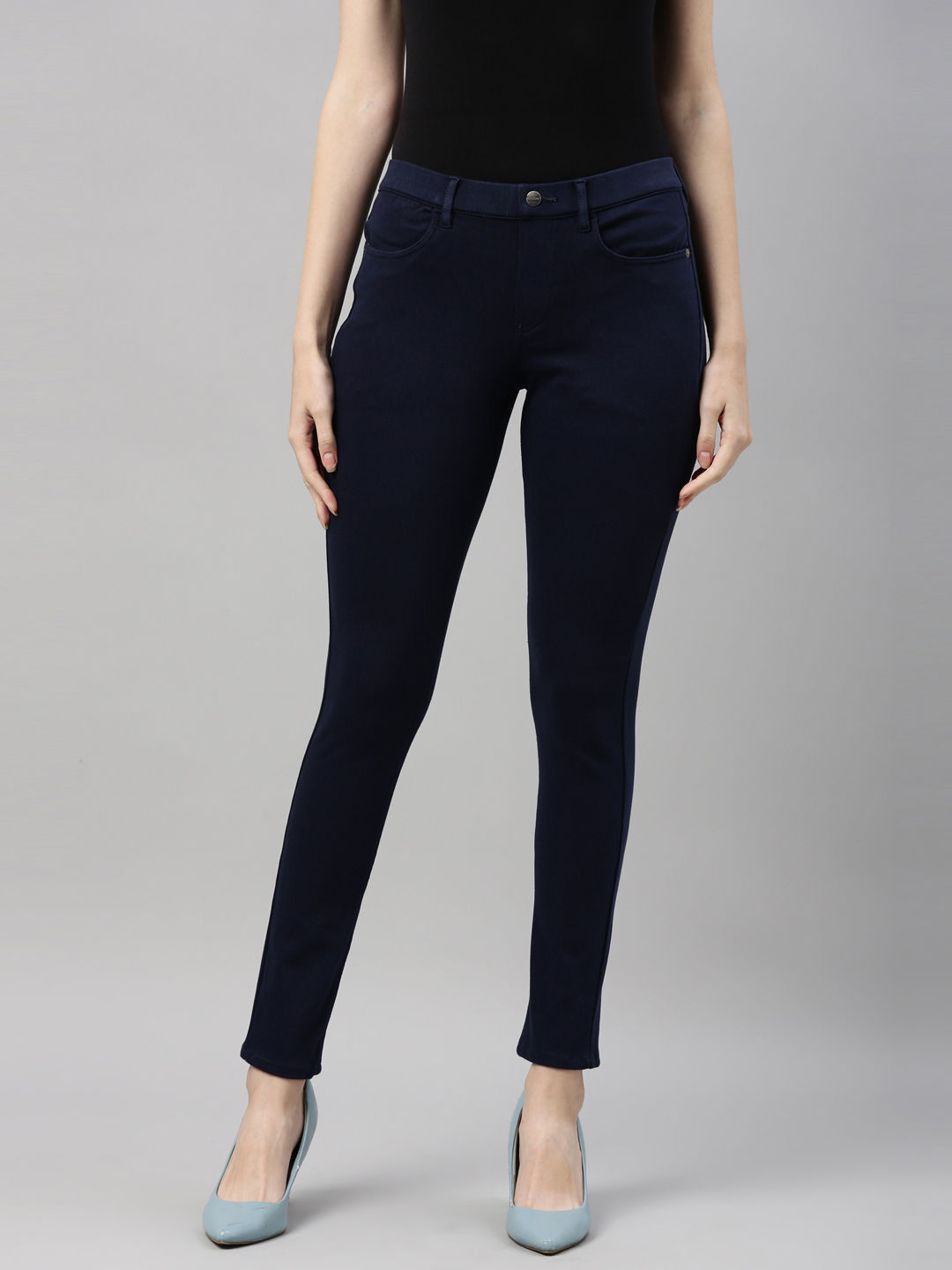 Go Colors Women Solid Super Stretch 