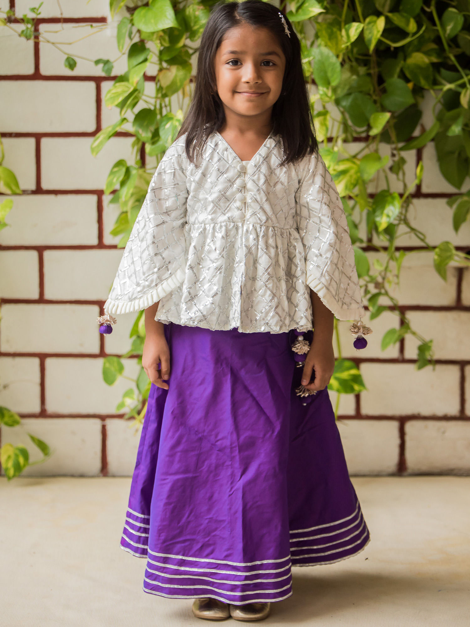 ethnic top and skirt set