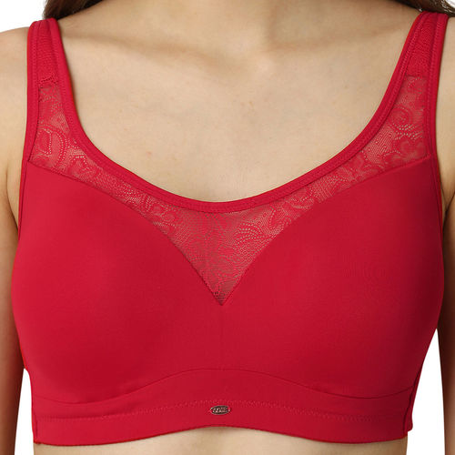 Buy SOIE Women Full Coverage Padded Non Wired Lace Detail Cami Bra Combo  (Pack of 2) Online