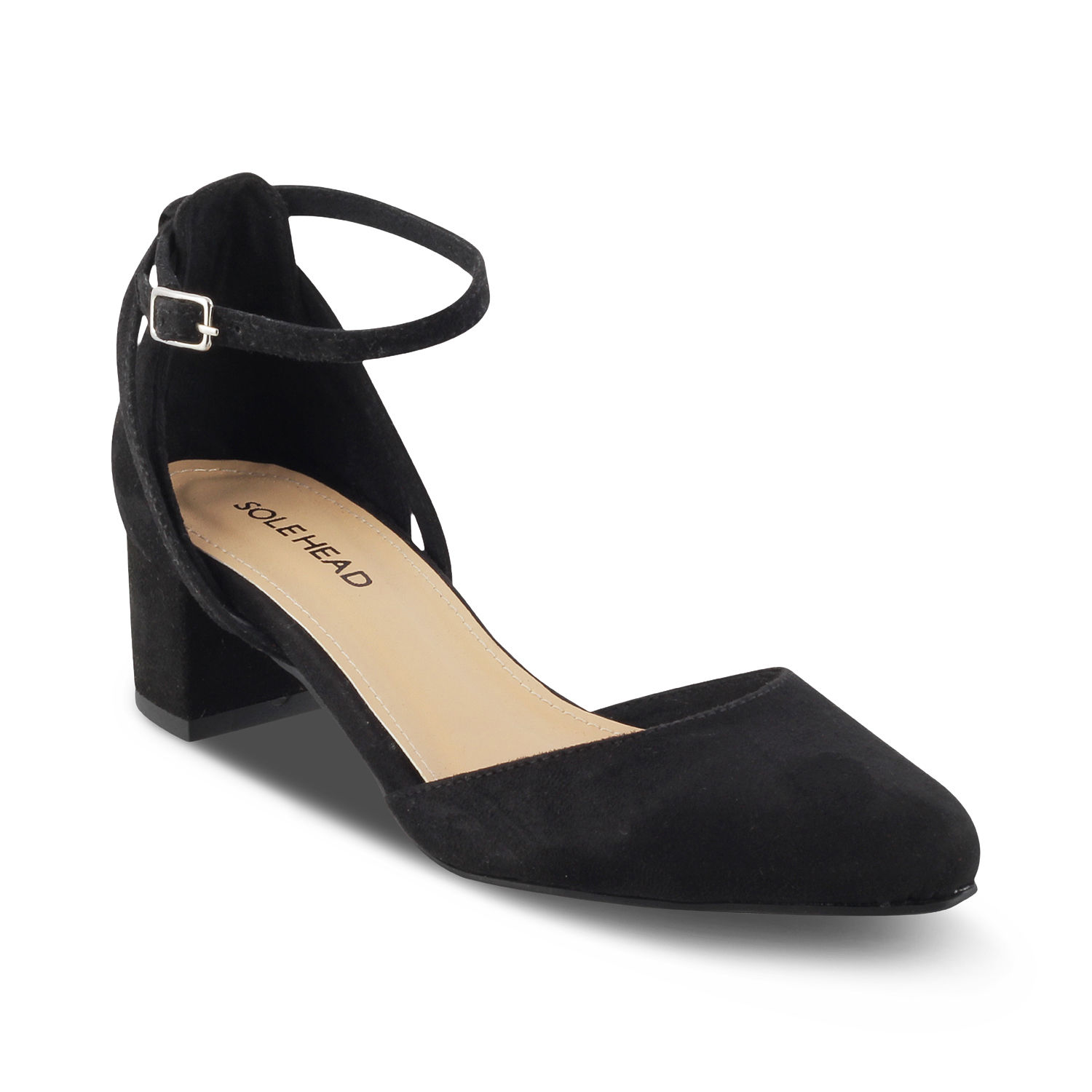 SOLE HEAD Black Heels Sandal: Buy SOLE 