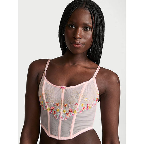 Buy Victoria's Secret Women Pink Dream Angels Bloom Embroidery