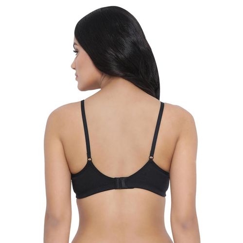 Buy Clovia Cotton Rich Solid Padded Full Cup Wire Free T-shirt Bra