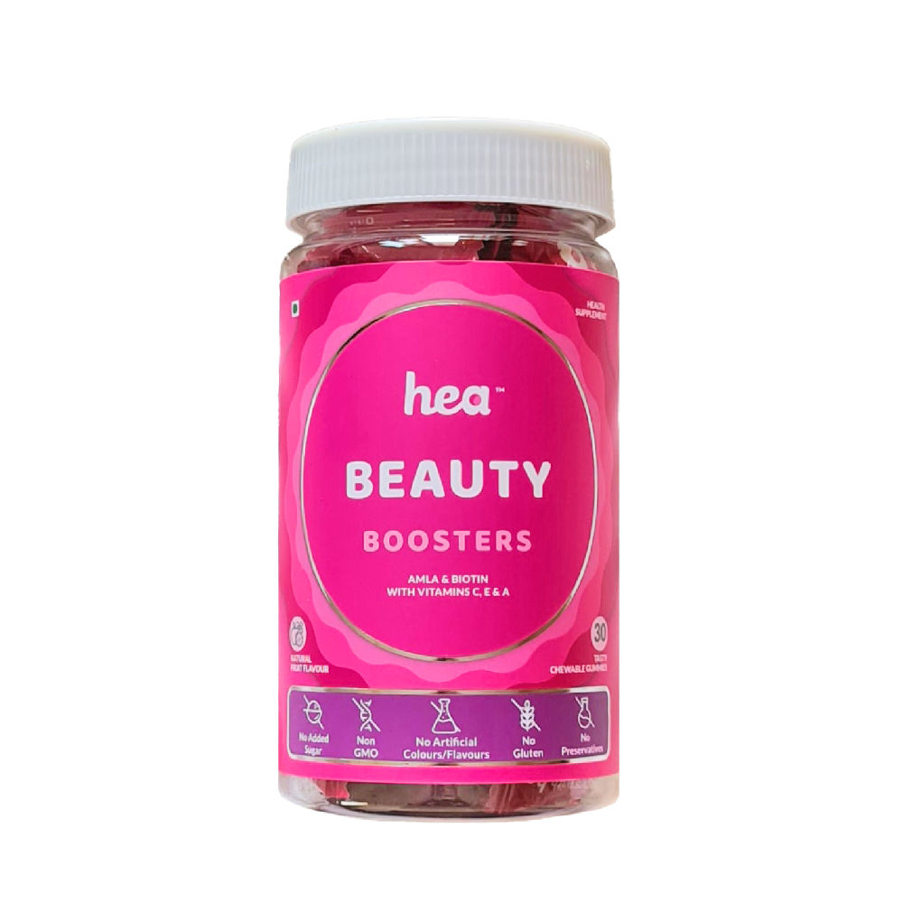 Hea Beauty Booster Gummies with Amla, Biotin, Zinc & Selenium-for Hair & Skin