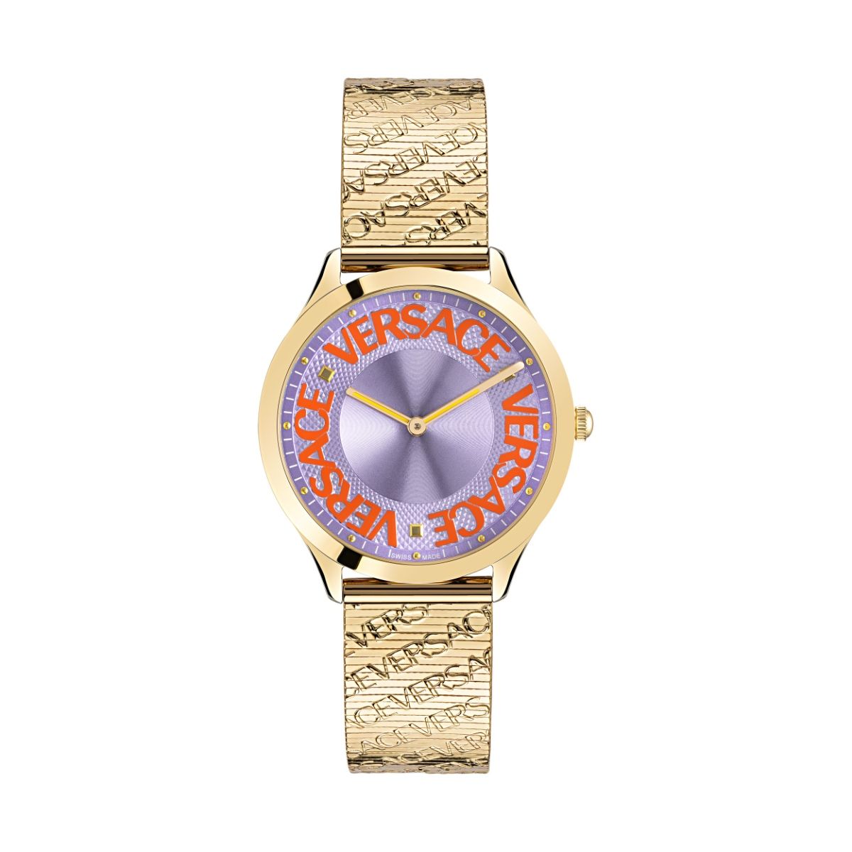 purple versace watch