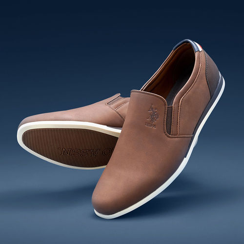 Buy POLO Men Dake Brown Work Casuals Slip On Online