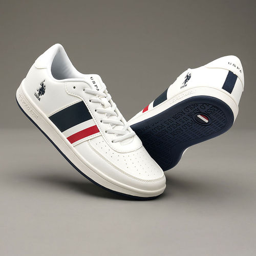 Us Polo Assn Sneakers In Usa POLO Men Gael Off White Retro Court