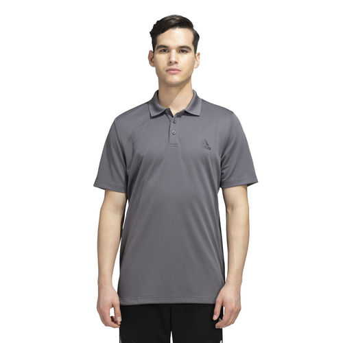 adidas M D2M Men Grey Sportwear Polo T-Shirt