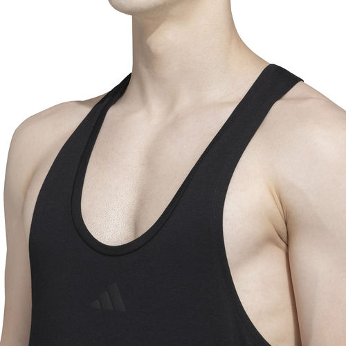 adidas Wo Stringer Men Black Training Tank