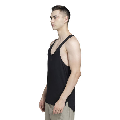 Buy adidas Wo Stringer Men Black Training Tank Online