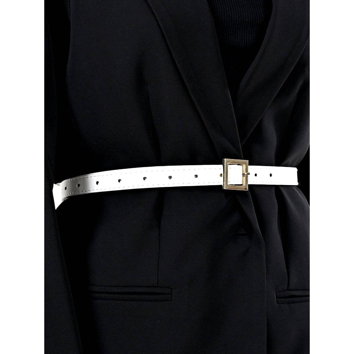 Kazo Wrapped Buckle Thin Belt
